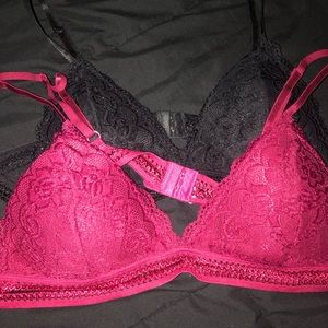 SHEIN new plus size black and red bralette size 3X